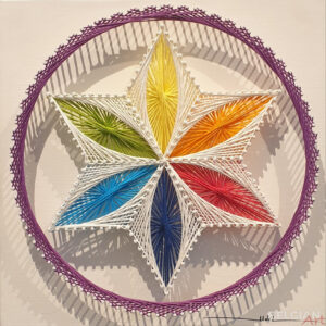 Germ of Life - White - Fiber Art
