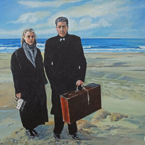 Portrait of Leonard Cohen and Dominique Isserman