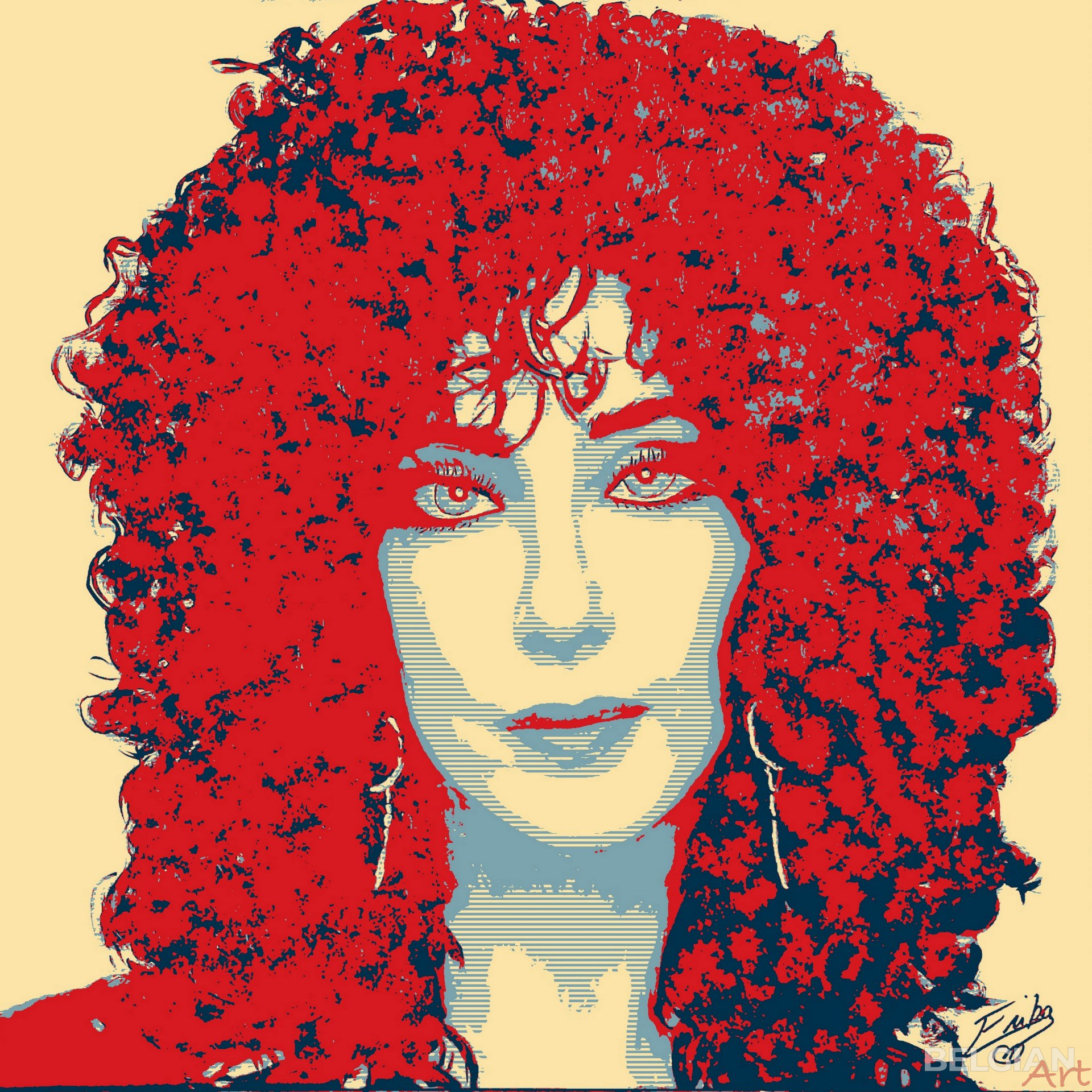 CHER in Red