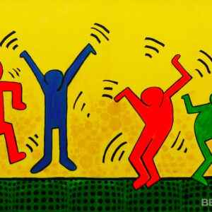 “Dancing Figures in Color: Ode to Keith Haring”