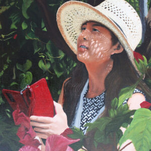 Girl in the garden