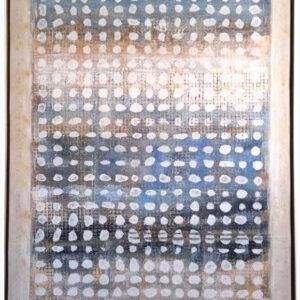 Serie surfaces, White spots on canvas