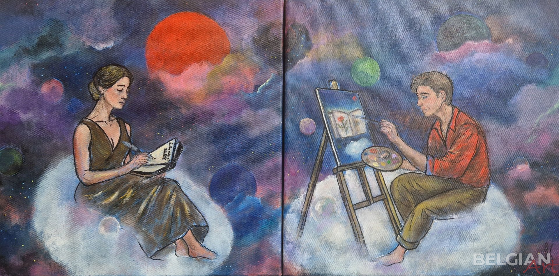 Seul, à deux - Entre poésie et peinture