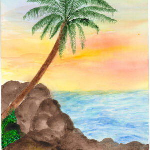 Palm Tree by the Sea