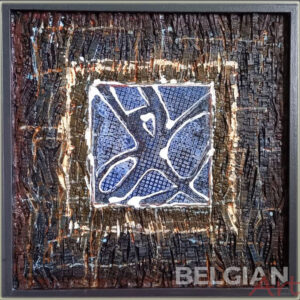 Silver blue square